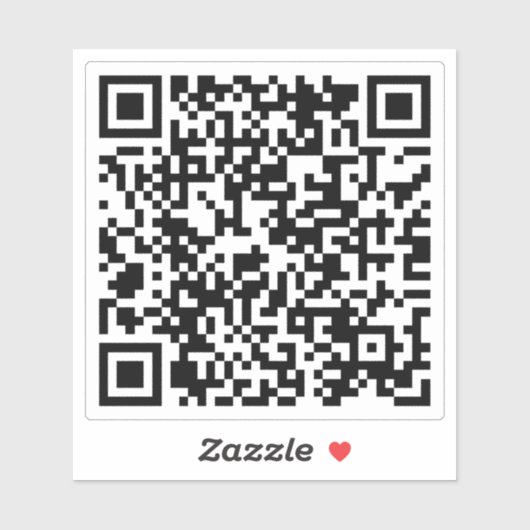 Personalisierter QR-Code Benutzerdefinierter URL-A Aufkleber (Blatt)