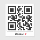 Personalisierter QR-Code Benutzerdefinierter URL-A Aufkleber (Blatt)