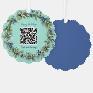 Personalisierter QR Code Benutzerdefinierter URL H Ornament Karte