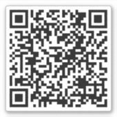 Personalisierter QR-Code Benutzerdefinierter URL-P Aufkleber (Vorderseite)
