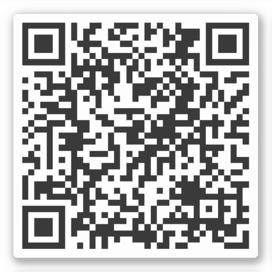 Personalisierter QR-Code Benutzerdefinierter URL-P Aufkleber (Vorderseite)