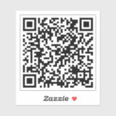 Personalisierter QR-Code Benutzerdefinierter URL-P Aufkleber (Blatt)