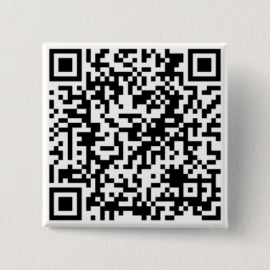 Personalisierter QR-Code Benutzerdefinierter URL-P Button (Vorderseite)