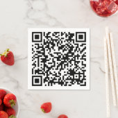 Personalisierter QR-Code Benutzerdefinierter URL-P Serviette (Beispiel)
