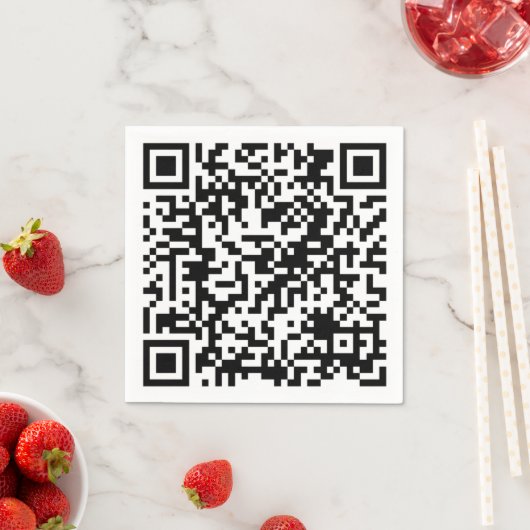 Personalisierter QR-Code Benutzerdefinierter URL-P Serviette (Beispiel)