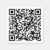 Personalisierter QR-Code Benutzerdefinierter URL-P Serviette (Vorderseite)