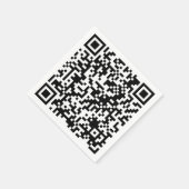 Personalisierter QR-Code Benutzerdefinierter URL-P Serviette (Ecke)
