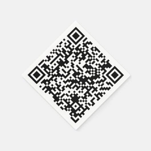 Personalisierter QR-Code Benutzerdefinierter URL-P Serviette (Ecke)