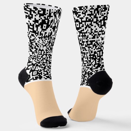 Personalisierter QR-Code Funny Sounds - Farbe Socken (Gewinkelt)
