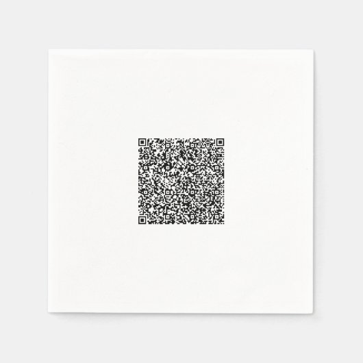 Personalisierter QR-Code für Ihre Designfarbe Serviette (Vorderseite)