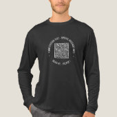 Personalisierter QR-Code für Ihre Werbeaktion Tri-Blend Shirt (Vorderseite)
