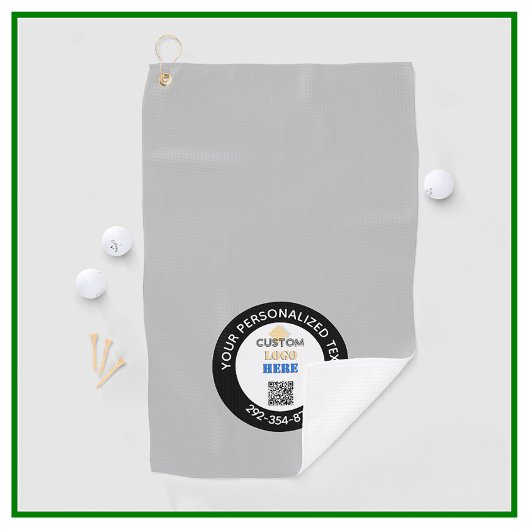 Personalisierter QR-Code für kundenspezifisches Fi Golfhandtuch