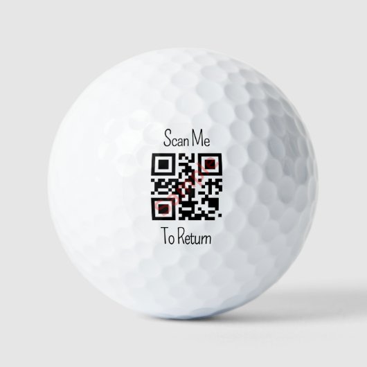 Personalisierter QR-Code Golfball (Vorderseite)
