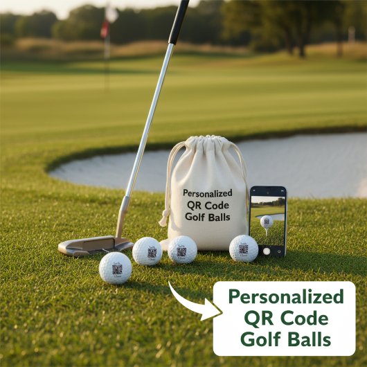 Personalisierter QR-Code Golfball