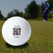 Personalisierter QR-Code Golfball