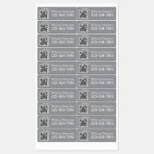 Personalisierter QR-Code Golfschläger, Ausrüstungs Etiketten (Blatt)