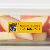 Personalisierter QR-Code Golfschläger, Ausrüstungs Etiketten (Befestigt)