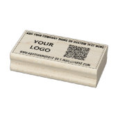 Personalisierter QR-Code-Info-Logo-Text Rubber-Bri Gummistempel (Stempel)