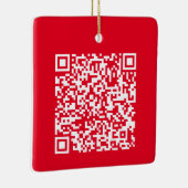 Personalisierter QR-Code Keramikornament (Rechts)