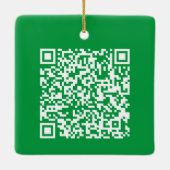 Personalisierter QR-Code Keramikornament (Rückseite)