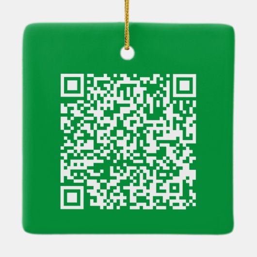 Personalisierter QR-Code Keramikornament (Rückseite)