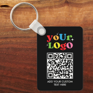 Personalisierter QR-Code & Logo Schlüsselanhänger