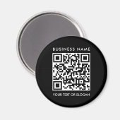 Personalisierter QR-Code-Logo-Vorlage Magnet (Vorderseite/Rückseite)