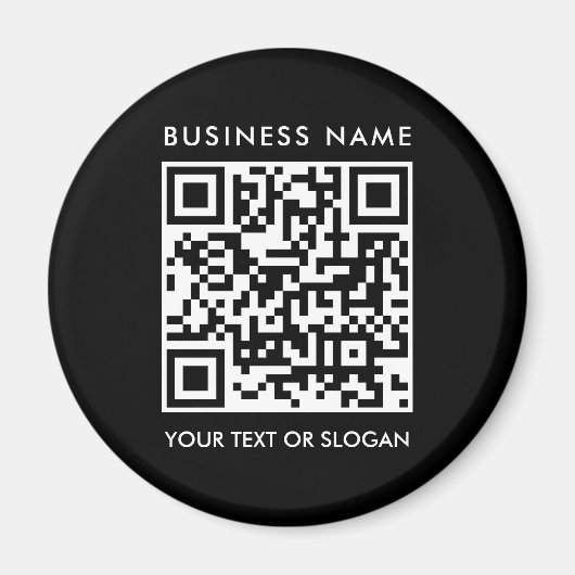 Personalisierter QR-Code-Logo-Vorlage Magnet (Vorne)