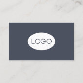 Personalisierter QR-Code Modern White Custom Logo Visitenkarte (Rückseite)