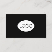 Personalisierter QR-Code Modern White Custom Logo Visitenkarte (Rückseite)