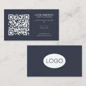 Personalisierter QR-Code Modernes, benutzerdefinie Visitenkarte (Vorne/Hinten)