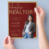 Personalisierter QR-Code Real Anwesen Marketing Flyer (Hand)