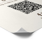 Personalisierter QR-Code-Scan zur Geschäftsverfolg Poster (Ecke)