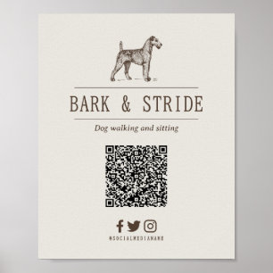 Personalisierter QR-Code-Scan zur Geschäftsverfolg Poster