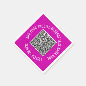 Personalisierter QR-Code Scannen von Neapel mit be Serviette (Ecke)