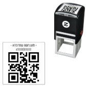 Personalisierter QR-Code-Selbstfärbestempel Permastempel (Beispiel)