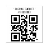 Personalisierter QR-Code-Selbstfärbestempel Permastempel (Design)