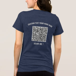 Personalisierter QR-Code und benutzerdefinierter T Tri-Blend Shirt