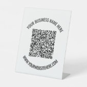 Personalisierter QR-Code und benutzerdefiniertes M Sockelschild (Vorderseite)