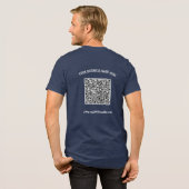 Personalisierter QR-Code und benutzerdefiniertes T Tri-Blend Shirt (Rückseite voll)