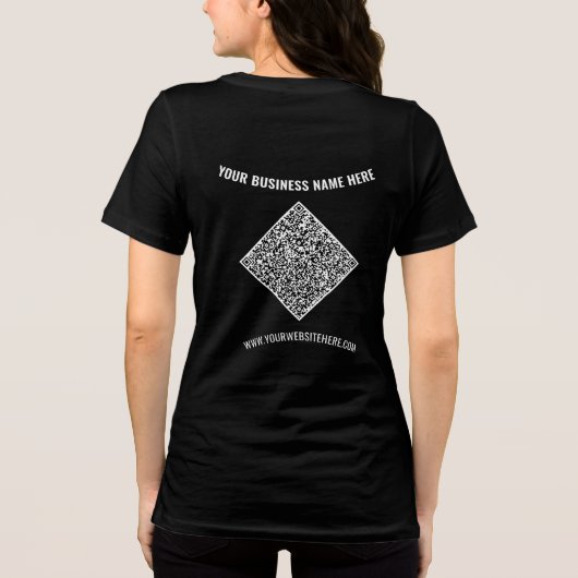 Personalisierter QR-Code und benutzerdefiniertes T Tri-Blend Shirt (Rückseite)