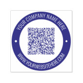 Personalisierter QR-Code und Briefmarke des Textru Permastempel (Design)