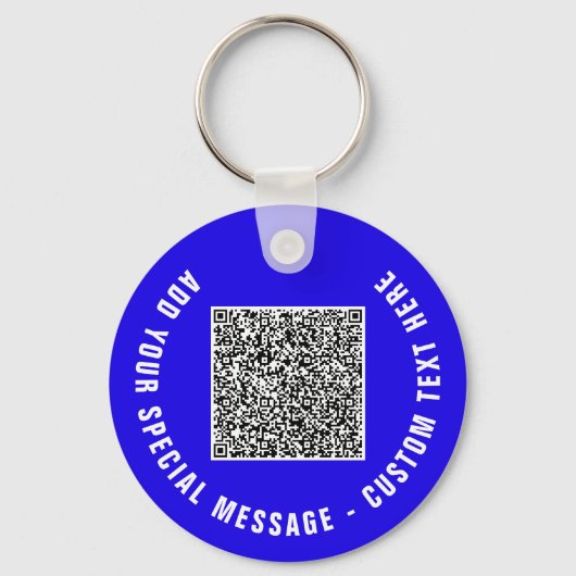 Personalisierter QR-Code und Schlüsselanhänger für (Vorderseite)