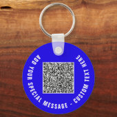 Personalisierter QR-Code und Schlüsselanhänger für (Vorderseite)