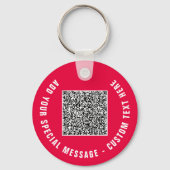 Personalisierter QR-Code und Schlüsselanhänger für (Rückseite)