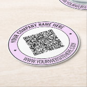 Personalisierter QR-Code und Untersetzer für benut (Angewinkelt)