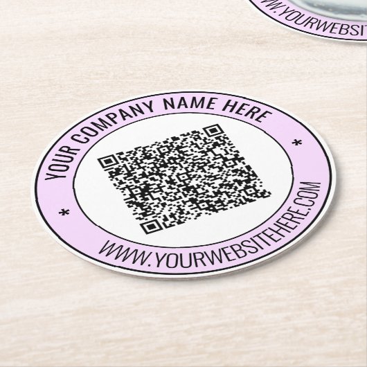 Personalisierter QR-Code und Untersetzer für benut (Angewinkelt)