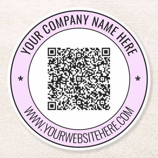 Personalisierter QR-Code und Untersetzer für benut (Vorderseite)