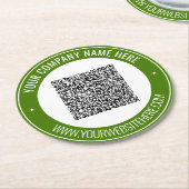 Personalisierter QR-Code und Untersetzer für benut (Angewinkelt)