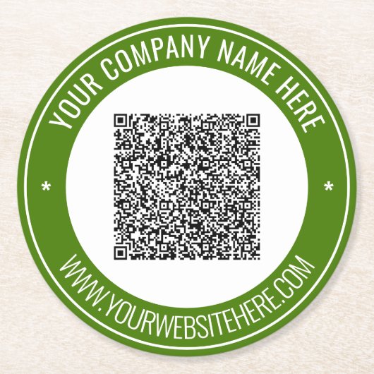 Personalisierter QR-Code und Untersetzer für benut (Vorderseite)